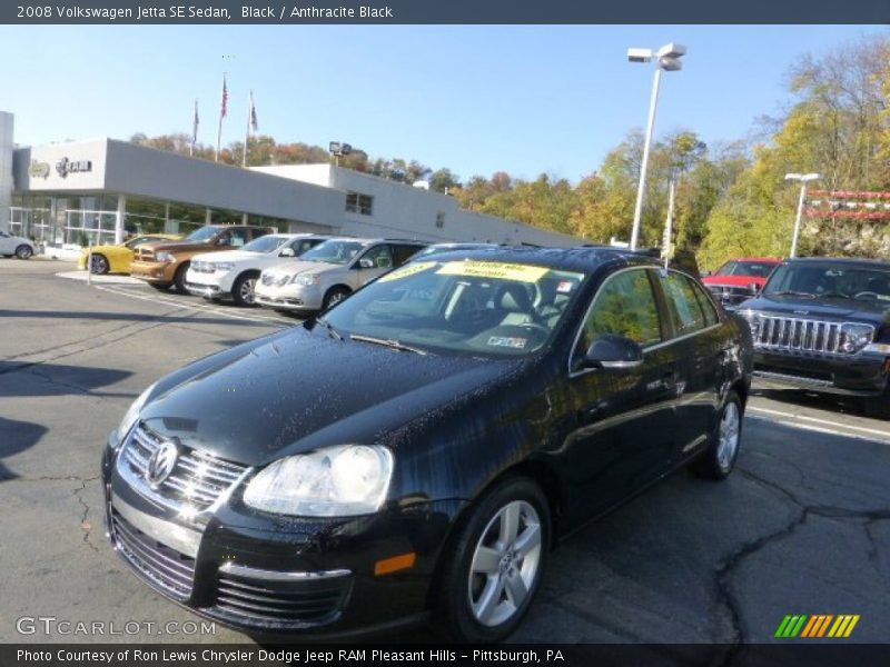 Black / Anthracite Black 2008 Volkswagen Jetta SE Sedan