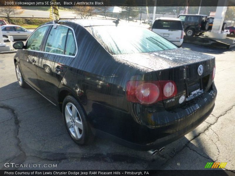 Black / Anthracite Black 2008 Volkswagen Jetta SE Sedan