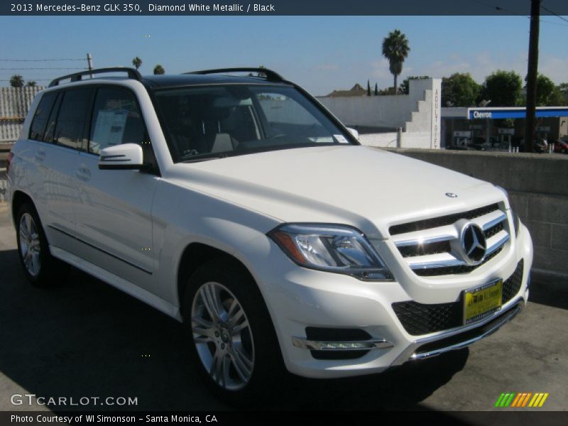 Diamond White Metallic / Black 2013 Mercedes-Benz GLK 350