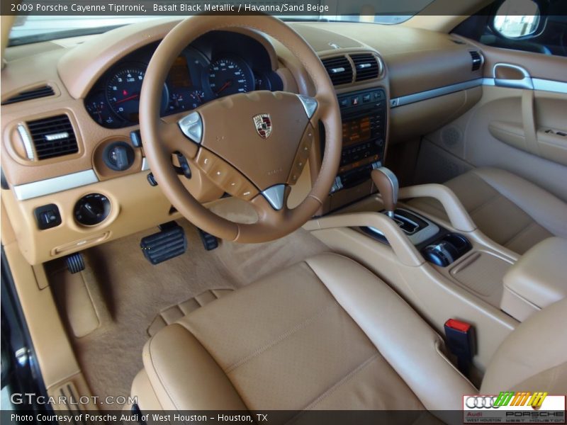 Basalt Black Metallic / Havanna/Sand Beige 2009 Porsche Cayenne Tiptronic
