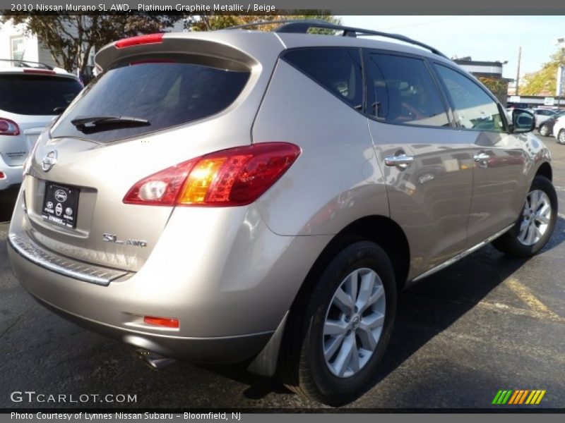 Platinum Graphite Metallic / Beige 2010 Nissan Murano SL AWD