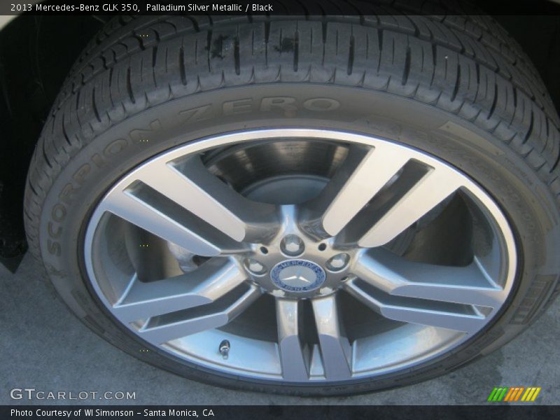 Palladium Silver Metallic / Black 2013 Mercedes-Benz GLK 350