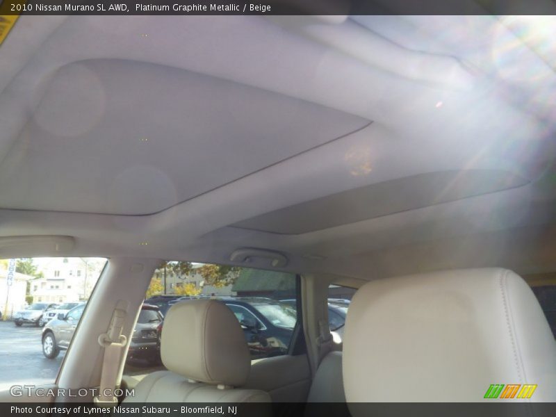 Platinum Graphite Metallic / Beige 2010 Nissan Murano SL AWD