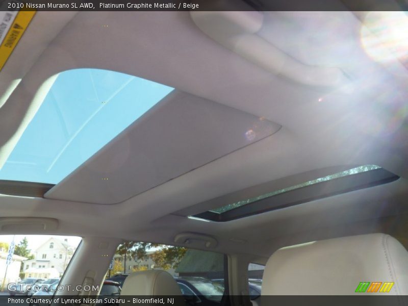 Platinum Graphite Metallic / Beige 2010 Nissan Murano SL AWD