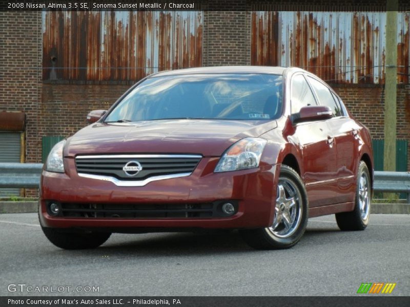 Sonoma Sunset Metallic / Charcoal 2008 Nissan Altima 3.5 SE