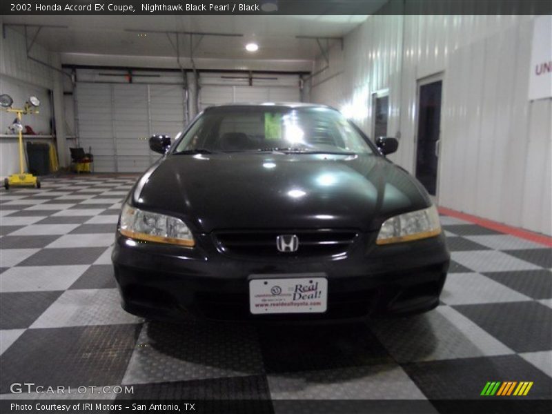 Nighthawk Black Pearl / Black 2002 Honda Accord EX Coupe