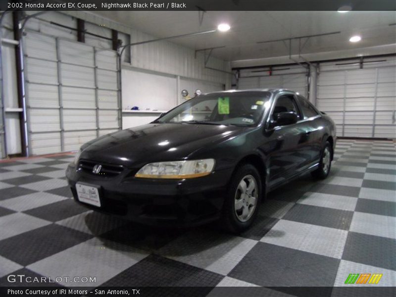 Nighthawk Black Pearl / Black 2002 Honda Accord EX Coupe