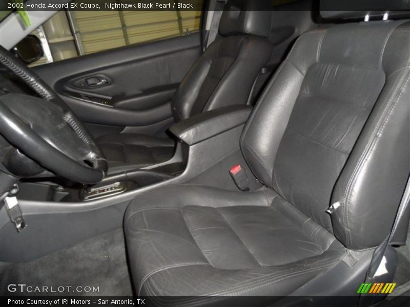 Nighthawk Black Pearl / Black 2002 Honda Accord EX Coupe