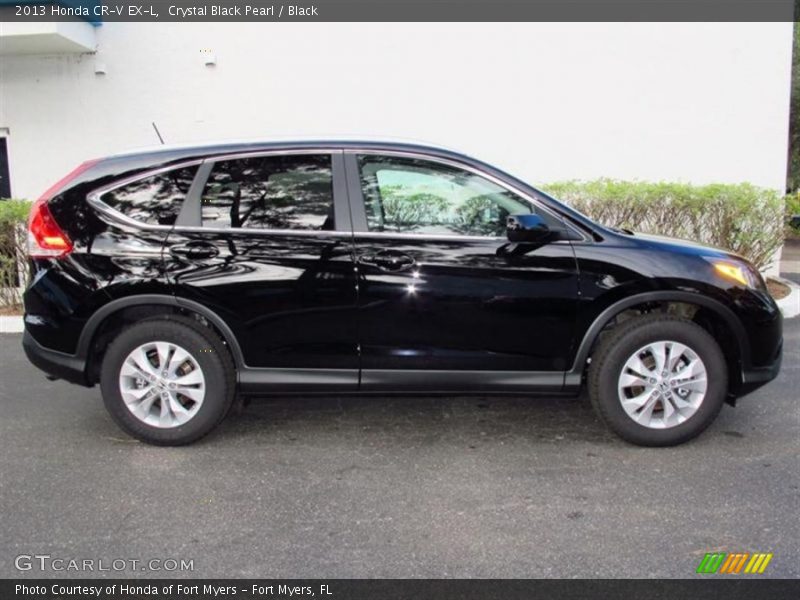 Crystal Black Pearl / Black 2013 Honda CR-V EX-L