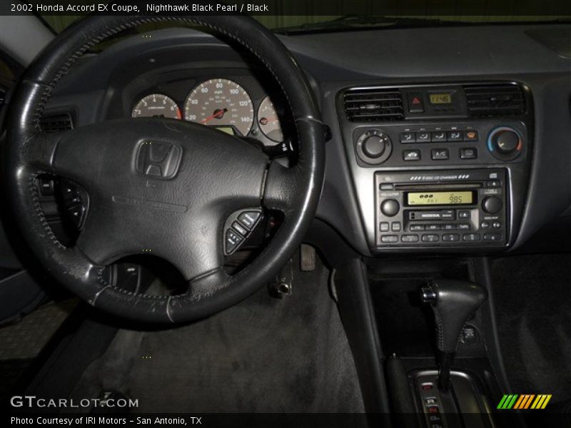 Nighthawk Black Pearl / Black 2002 Honda Accord EX Coupe