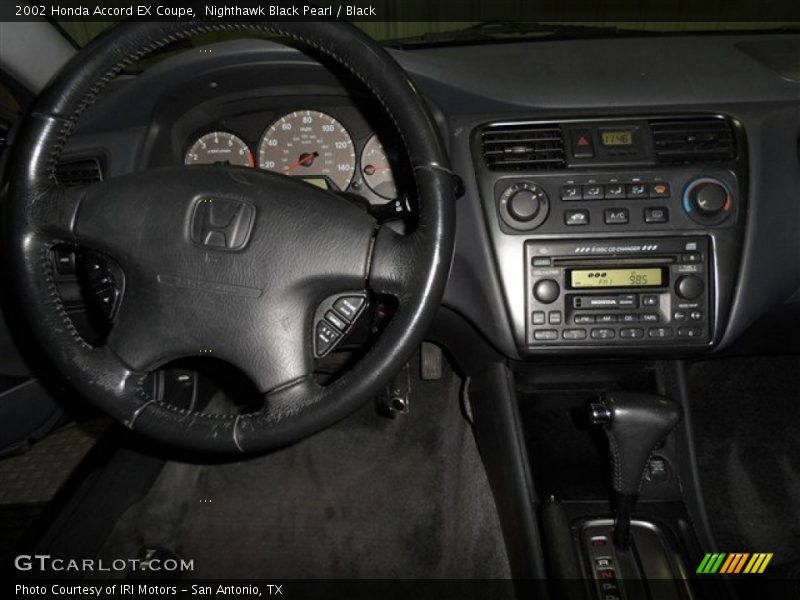 Nighthawk Black Pearl / Black 2002 Honda Accord EX Coupe