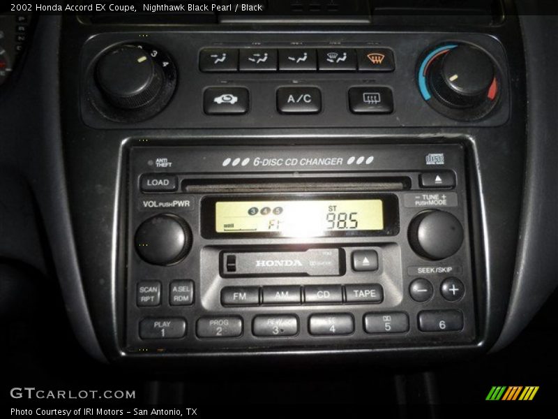Nighthawk Black Pearl / Black 2002 Honda Accord EX Coupe