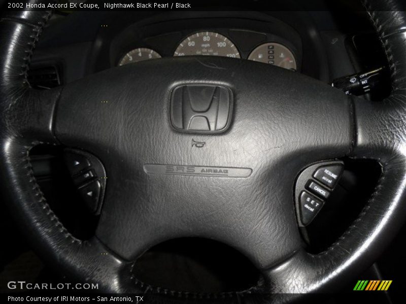Nighthawk Black Pearl / Black 2002 Honda Accord EX Coupe