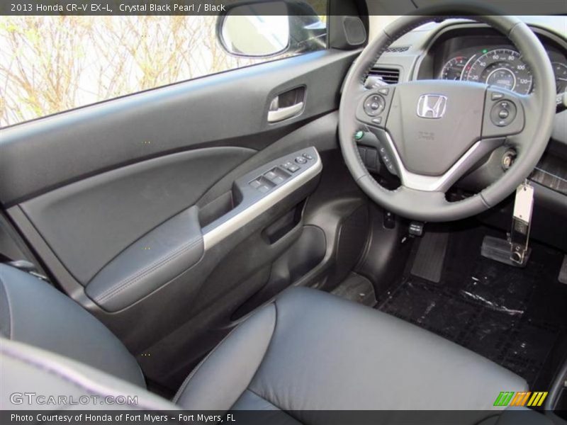 Crystal Black Pearl / Black 2013 Honda CR-V EX-L