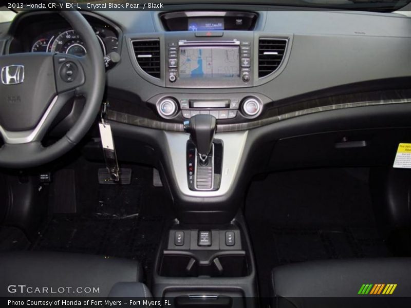 Crystal Black Pearl / Black 2013 Honda CR-V EX-L