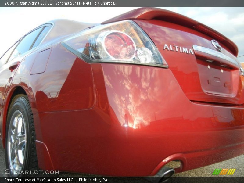 Sonoma Sunset Metallic / Charcoal 2008 Nissan Altima 3.5 SE