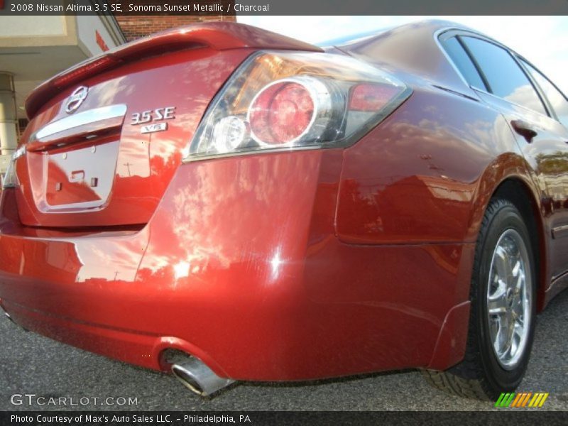Sonoma Sunset Metallic / Charcoal 2008 Nissan Altima 3.5 SE