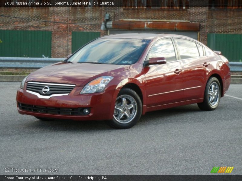 Sonoma Sunset Metallic / Charcoal 2008 Nissan Altima 3.5 SE