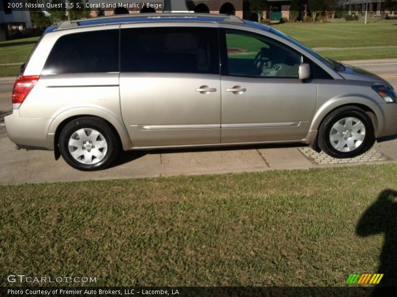 Coral Sand Metallic / Beige 2005 Nissan Quest 3.5 S