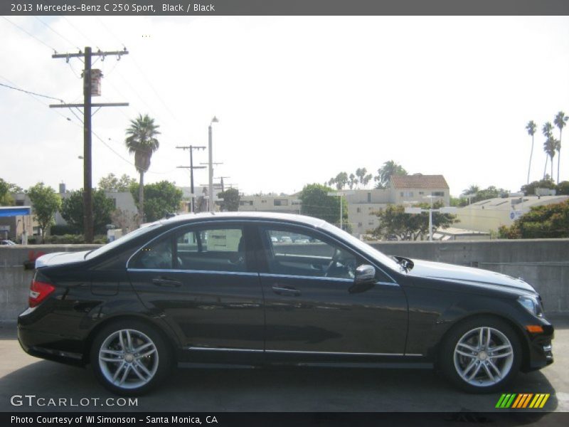 Black / Black 2013 Mercedes-Benz C 250 Sport