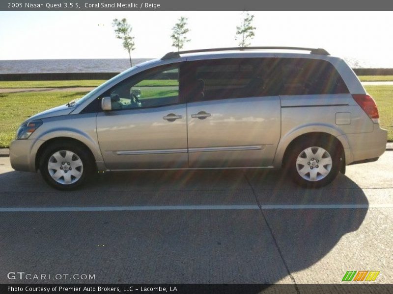 Coral Sand Metallic / Beige 2005 Nissan Quest 3.5 S