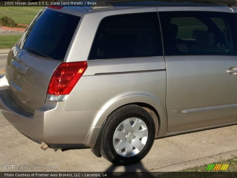 Coral Sand Metallic / Beige 2005 Nissan Quest 3.5 S