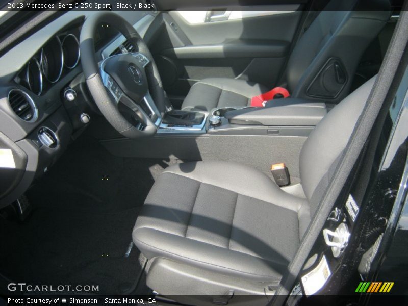 Black / Black 2013 Mercedes-Benz C 250 Sport