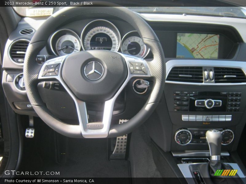 Black / Black 2013 Mercedes-Benz C 250 Sport