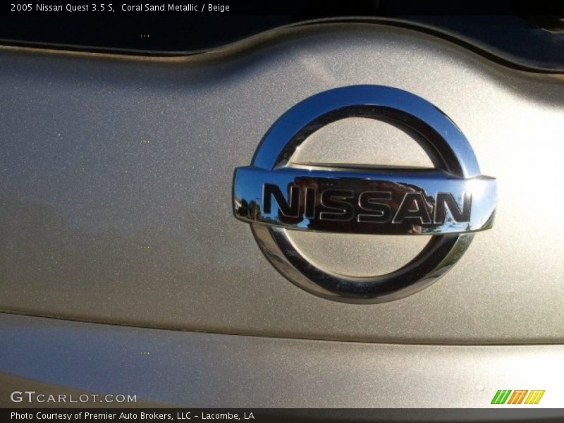 Coral Sand Metallic / Beige 2005 Nissan Quest 3.5 S