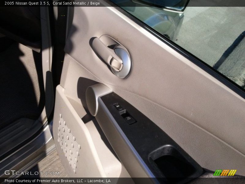 Coral Sand Metallic / Beige 2005 Nissan Quest 3.5 S