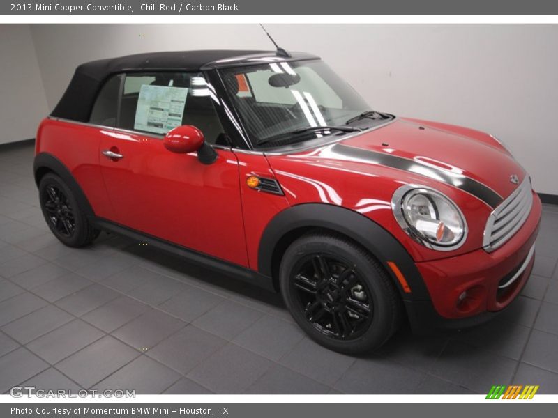 Chili Red / Carbon Black 2013 Mini Cooper Convertible