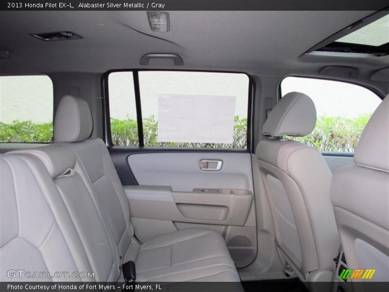 Alabaster Silver Metallic / Gray 2013 Honda Pilot EX-L