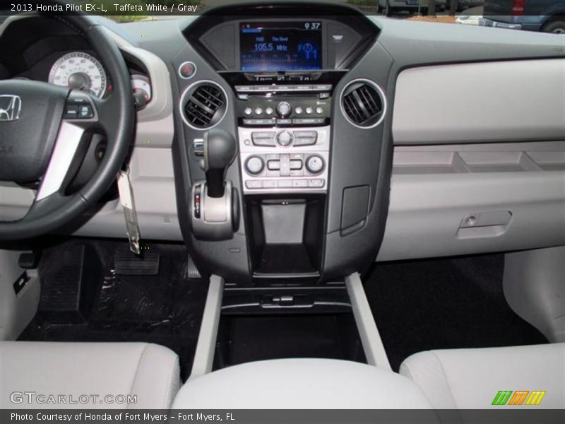 Taffeta White / Gray 2013 Honda Pilot EX-L