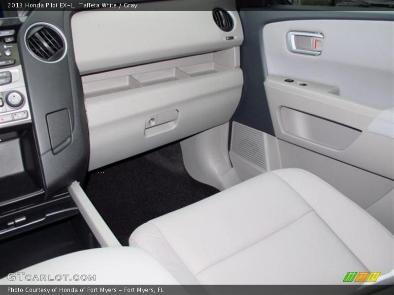 Taffeta White / Gray 2013 Honda Pilot EX-L