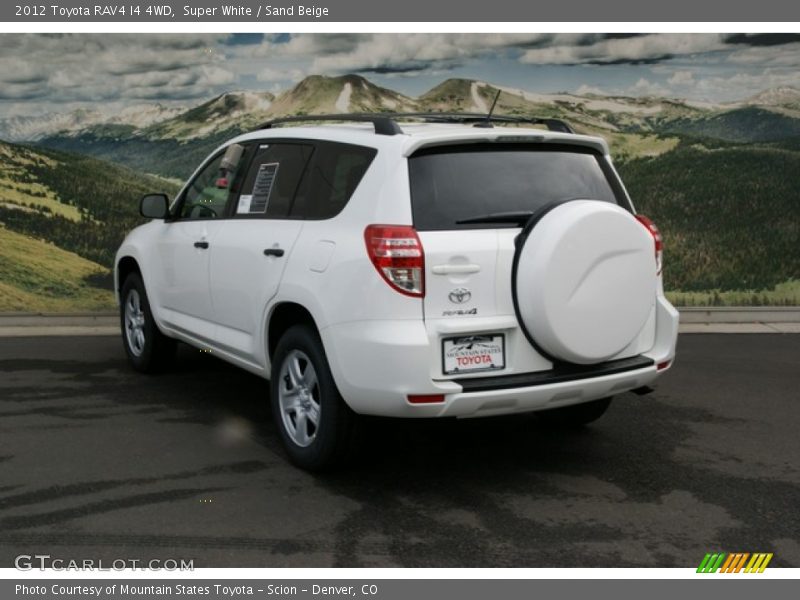Super White / Sand Beige 2012 Toyota RAV4 I4 4WD