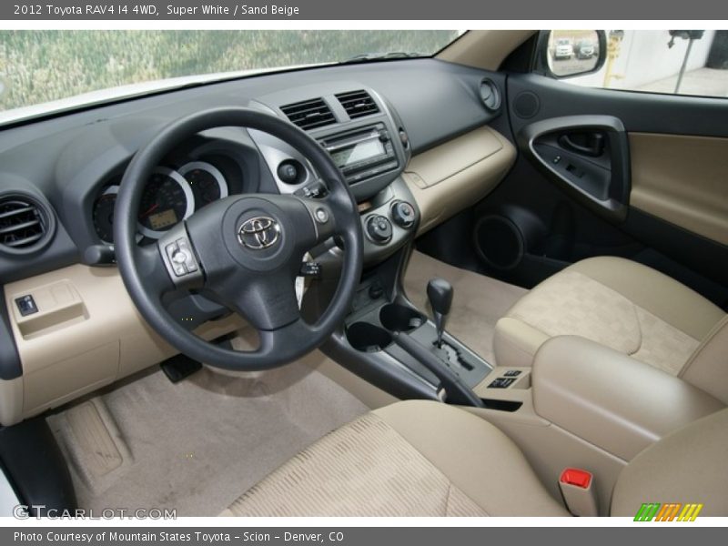 Super White / Sand Beige 2012 Toyota RAV4 I4 4WD