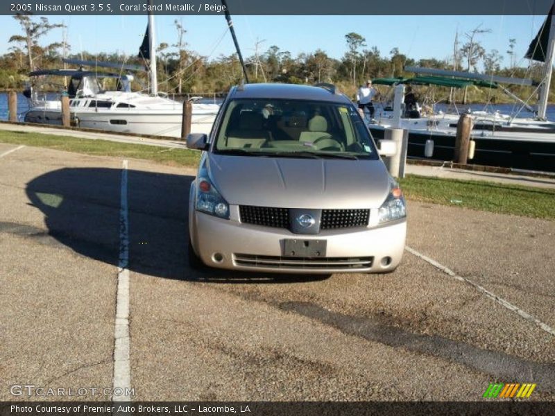 Coral Sand Metallic / Beige 2005 Nissan Quest 3.5 S