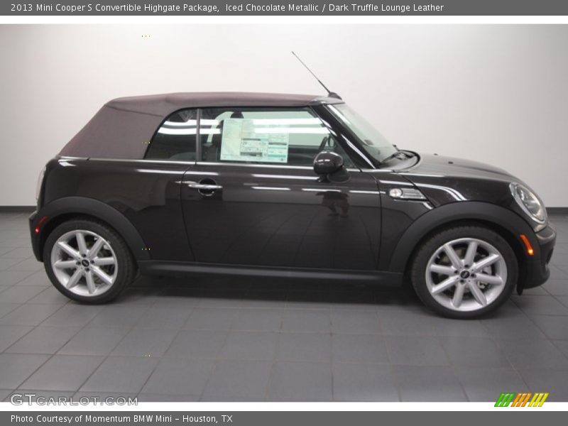 Iced Chocolate Metallic / Dark Truffle Lounge Leather 2013 Mini Cooper S Convertible Highgate Package