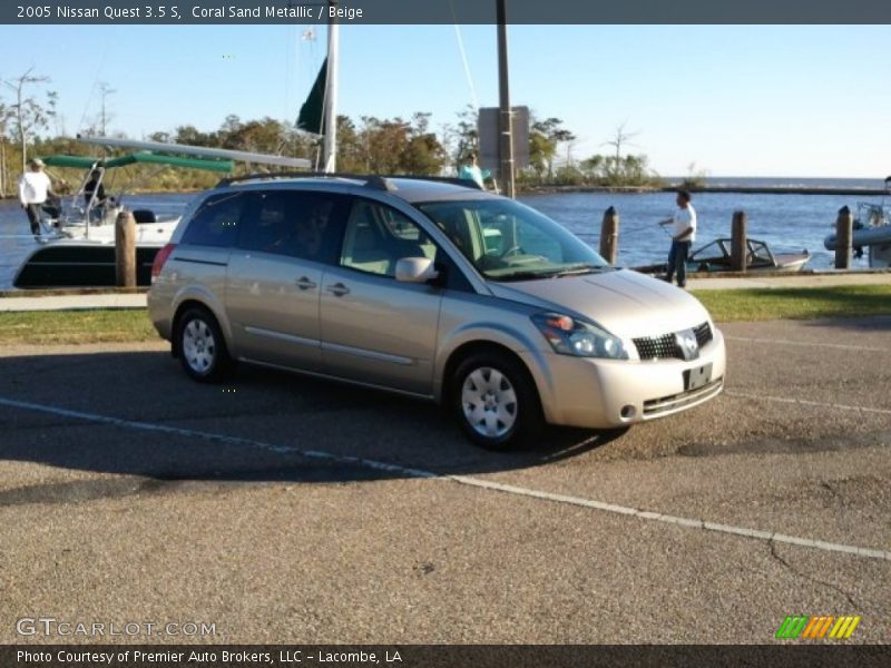 Coral Sand Metallic / Beige 2005 Nissan Quest 3.5 S