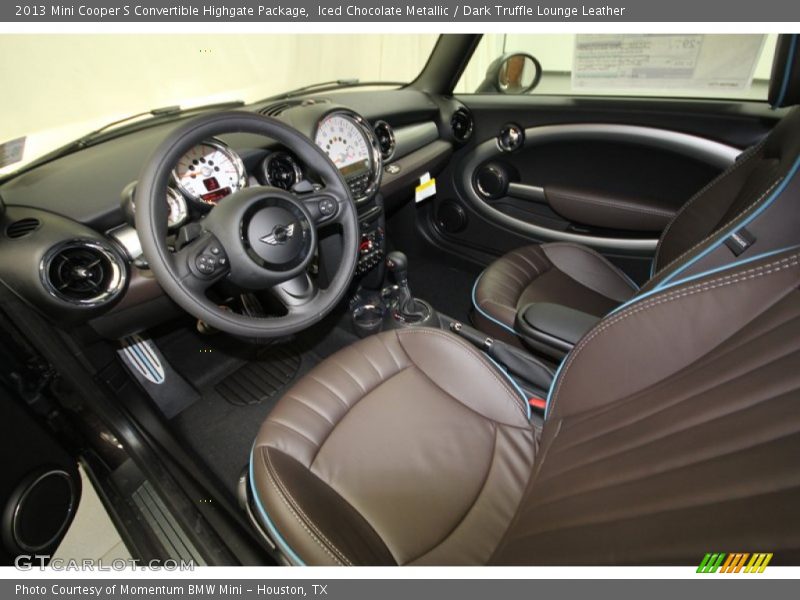 Iced Chocolate Metallic / Dark Truffle Lounge Leather 2013 Mini Cooper S Convertible Highgate Package