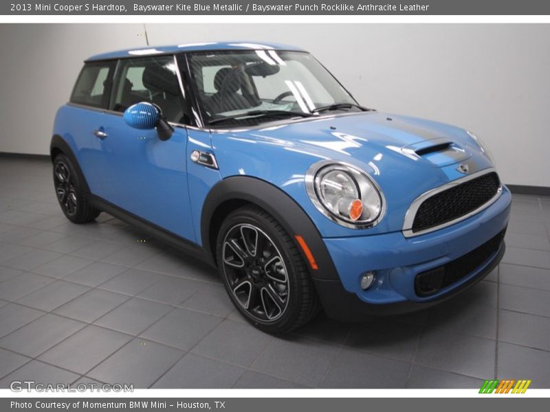 Bayswater Kite Blue Metallic / Bayswater Punch Rocklike Anthracite Leather 2013 Mini Cooper S Hardtop