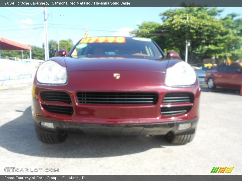 Carmona Red Metallic / Havanna/Sand Beige 2004 Porsche Cayenne S