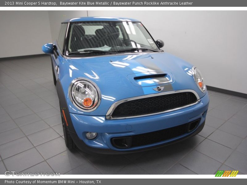 Bayswater Kite Blue Metallic / Bayswater Punch Rocklike Anthracite Leather 2013 Mini Cooper S Hardtop