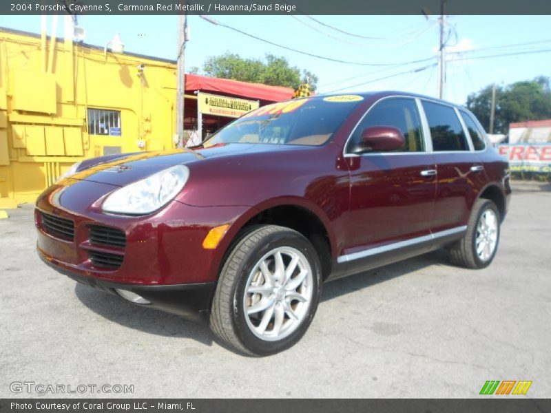Carmona Red Metallic / Havanna/Sand Beige 2004 Porsche Cayenne S