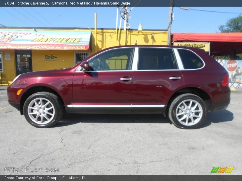 Carmona Red Metallic / Havanna/Sand Beige 2004 Porsche Cayenne S