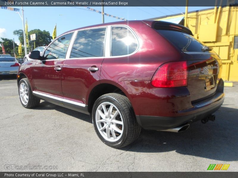 Carmona Red Metallic / Havanna/Sand Beige 2004 Porsche Cayenne S