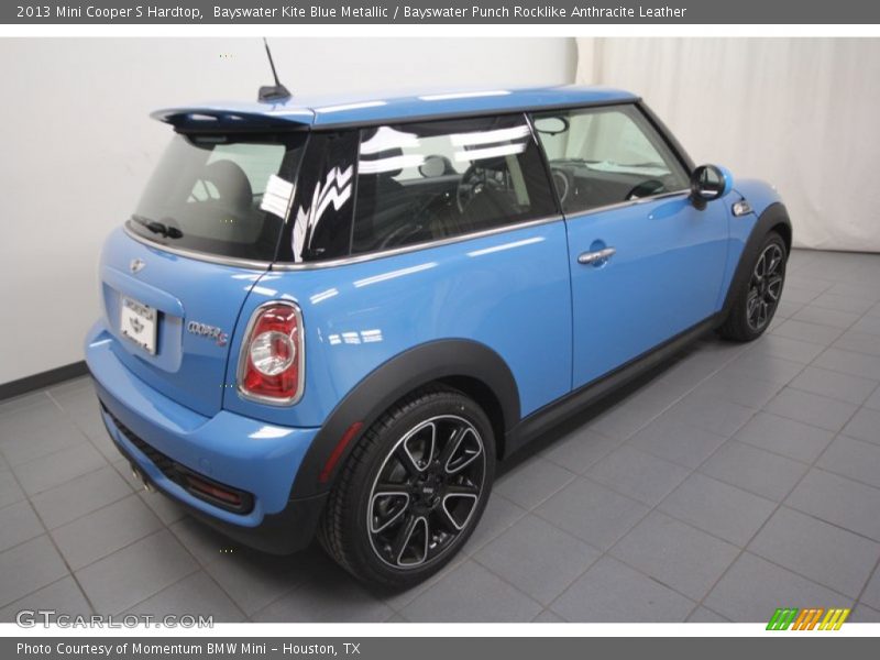 Bayswater Kite Blue Metallic / Bayswater Punch Rocklike Anthracite Leather 2013 Mini Cooper S Hardtop