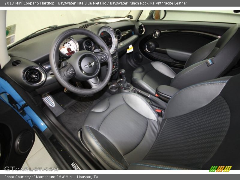  2013 Cooper S Hardtop Bayswater Punch Rocklike Anthracite Leather Interior