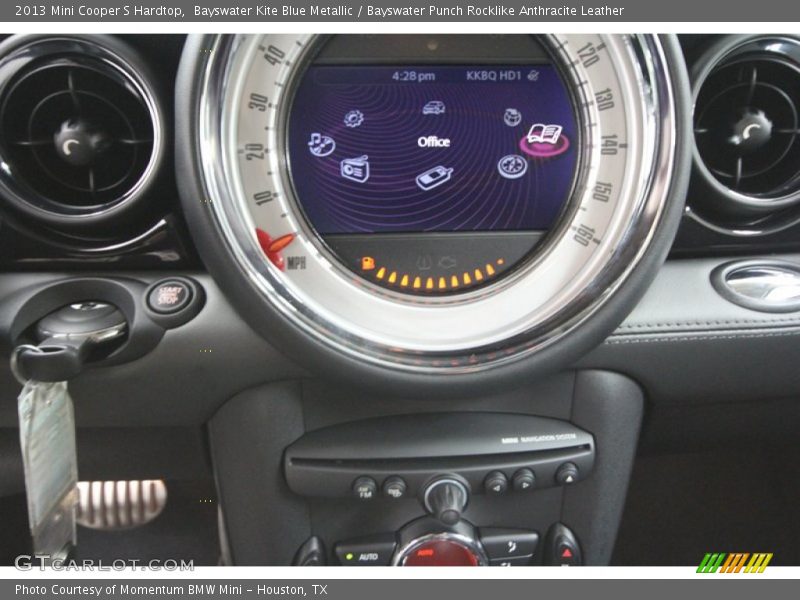 Bayswater Kite Blue Metallic / Bayswater Punch Rocklike Anthracite Leather 2013 Mini Cooper S Hardtop
