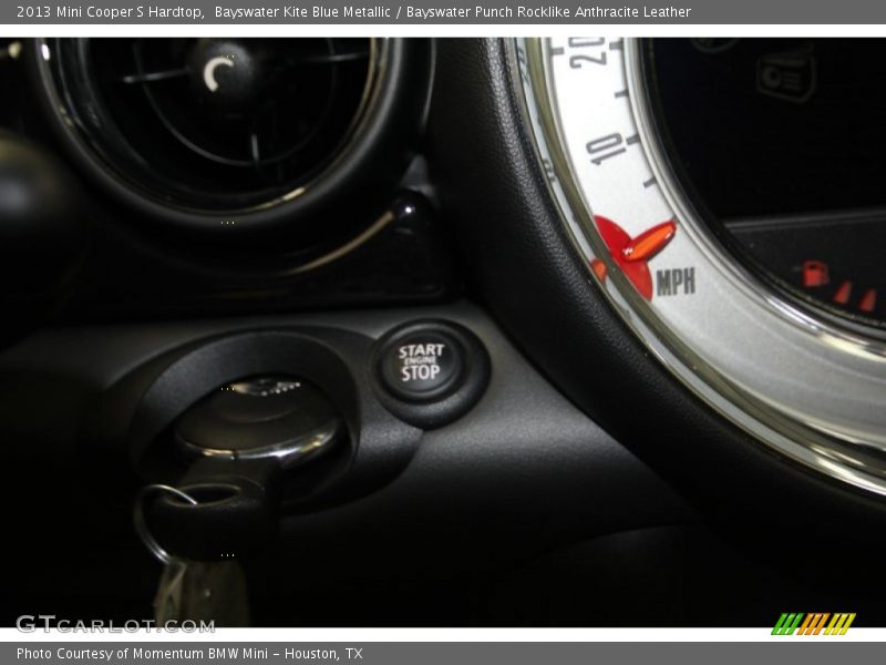 Bayswater Kite Blue Metallic / Bayswater Punch Rocklike Anthracite Leather 2013 Mini Cooper S Hardtop